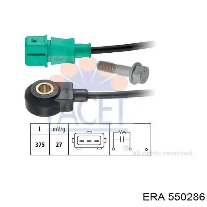 Sensor de detonação ERA 550286 preço, a partir de 39,97 USD
