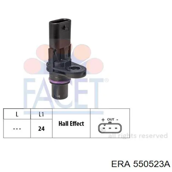 Sensor de posição da árvore distribuidora ERA 550523A preço, a partir de 27,63 USD