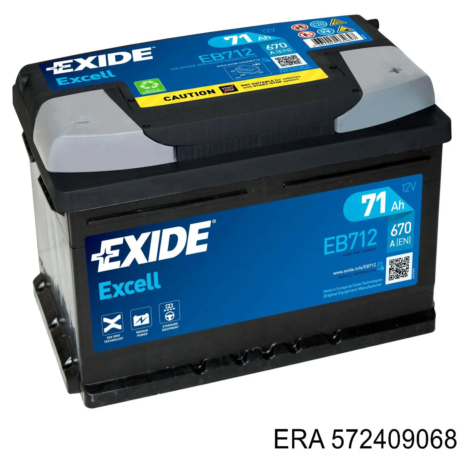 572409068 ERA Bateria recarregável (PILHA)