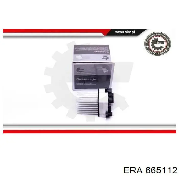 Resistor (resistência) de ventilador de forno (de aquecedor de salão) ERA 665112 preço, a partir de 85,04 USD
