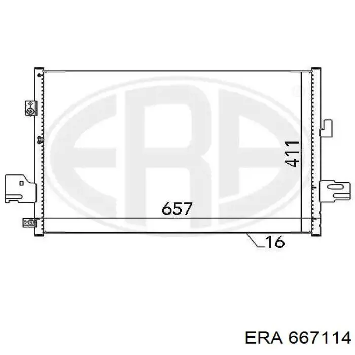 Radiador de aparelho de ar condicionado ERA 667114 preço, a partir de 113,29 USD