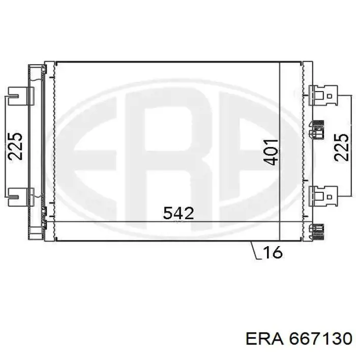 Radiador de aparelho de ar condicionado ERA 667130 preço, a partir de 51,08 USD