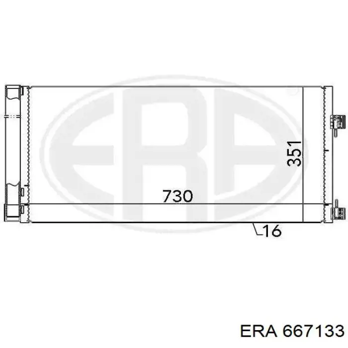 667133 ERA Radiador de aparelho de ar condicionado