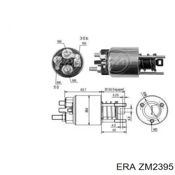Relê retrator do motor de arranco ERA ZM2395 preço, a partir de 35,33 USD