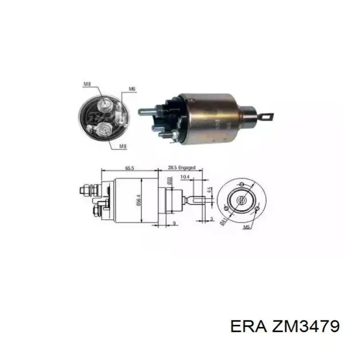 Relê retrator do motor de arranco F032233578 Cargo