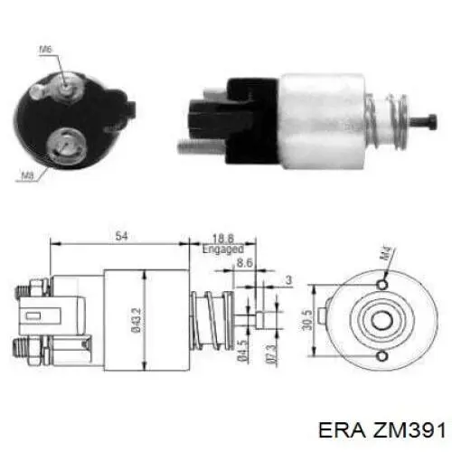 Relê retrator do motor de arranco ERA ZM391 preço, a partir de 35,58 USD