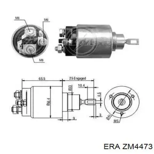 Compre ZM4473 ERA Relê retrator do motor de arranco