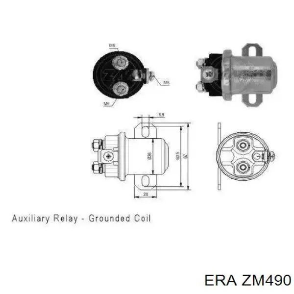 Compre ZM490 ERA Relê retrator do motor de arranco