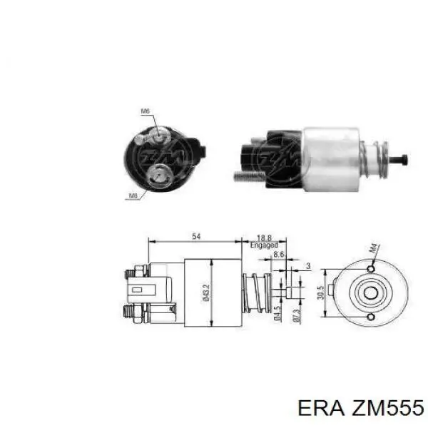 Compre ZM555 ERA Relê retrator do motor de arranco
