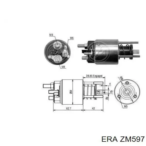 Compre ZM597 ERA Relê retrator do motor de arranco