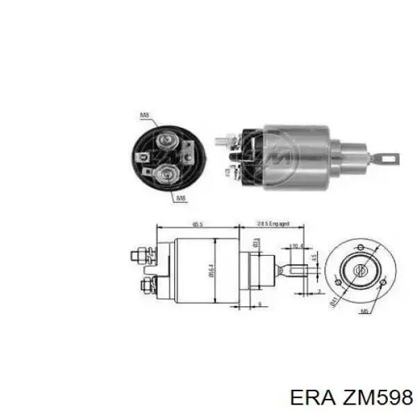 Compre 859618 Volvo Relê retrator do motor de arranco