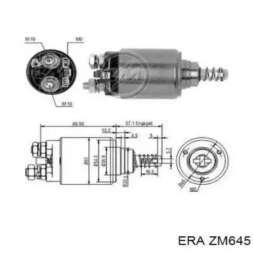 Relê retrator do motor de arranco ERA ZM645 preço, a partir de 39,80 USD