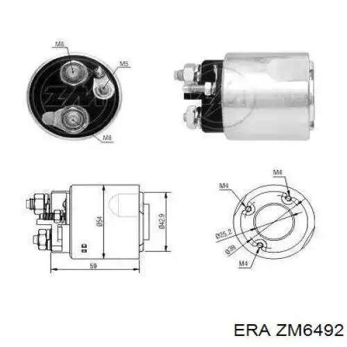 Compre ZM6492 ERA Relê retrator do motor de arranco