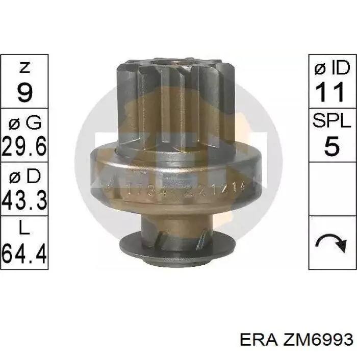 Compre ZM6993 ERA Relê retrator do motor de arranco