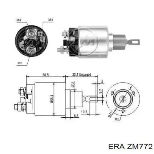 Relê retrator do motor de arranco 335499 Cargo