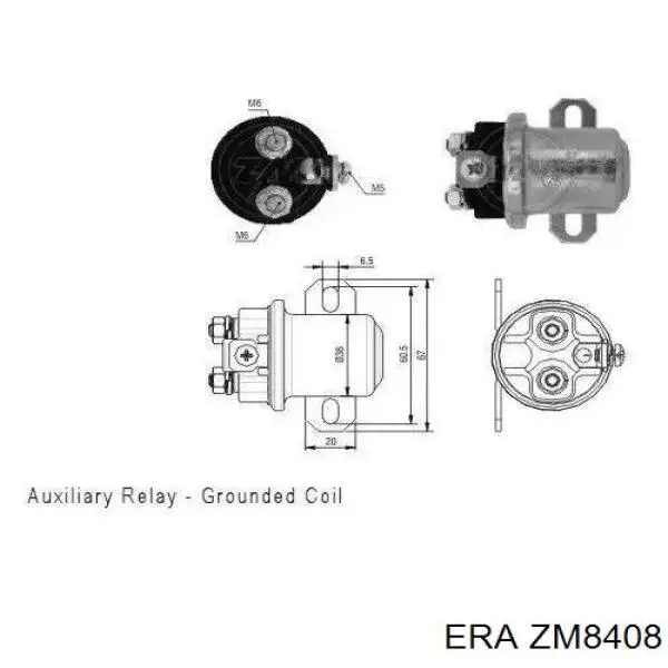 Compre ZM8408 ERA Relê retrator do motor de arranco