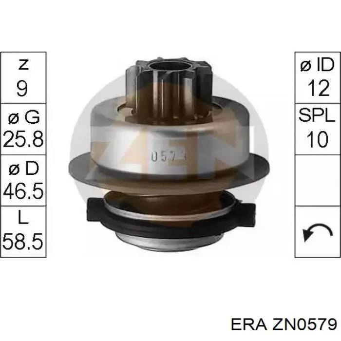 Roda-livre do motor de arranco ERA ZN0579 preço, a partir de 15,90 USD