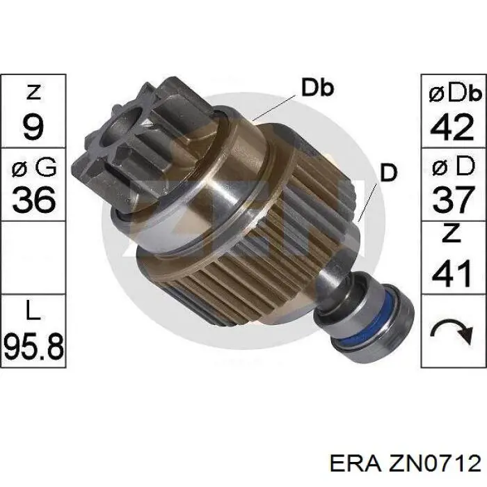 Roda-livre do motor de arranco M191X13471 Mitsubishi