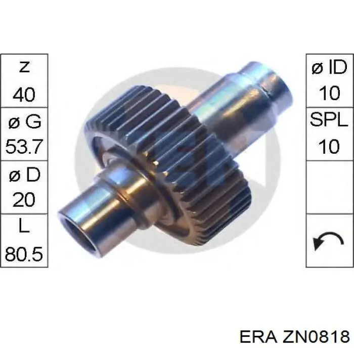 Compre ZN0818 ERA Roda-livre do motor de arranco