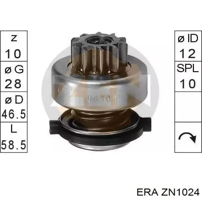 Compre ZN1024 ERA Roda-livre do motor de arranco