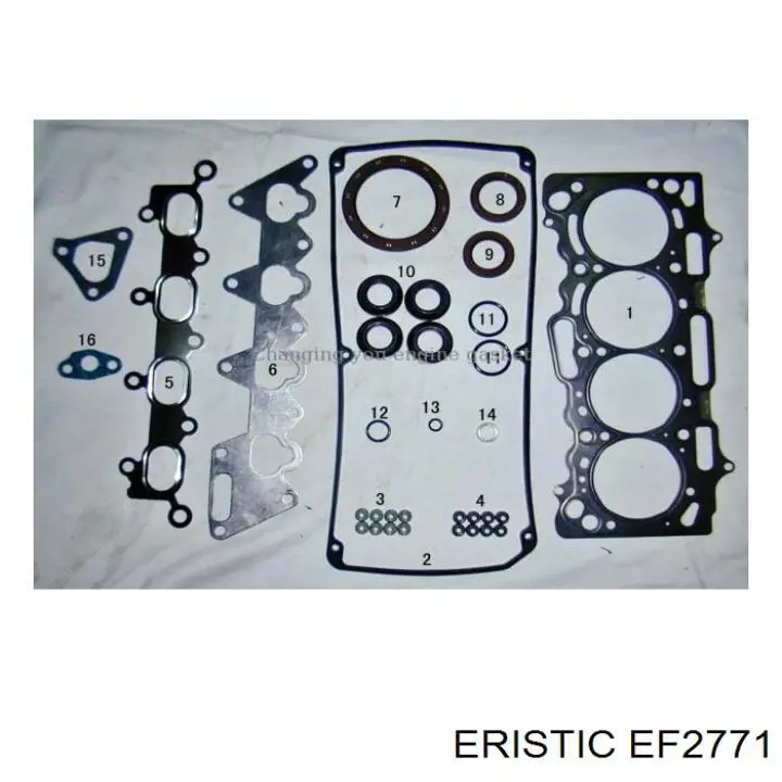 EF2771 Eristic Kit de vedantes de motor completo