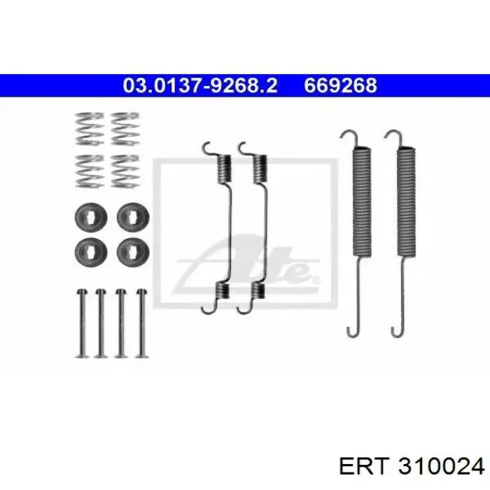 310024 ERT Kit de reparação dos freios traseiros