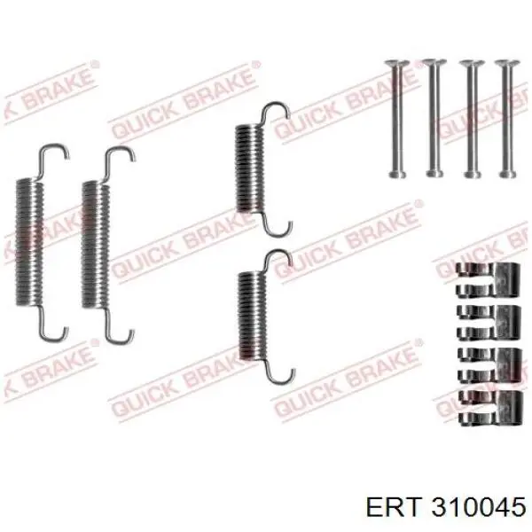 Kit de reparação dos freios traseiros ERT 310045 preço, a partir de 8,41 USD