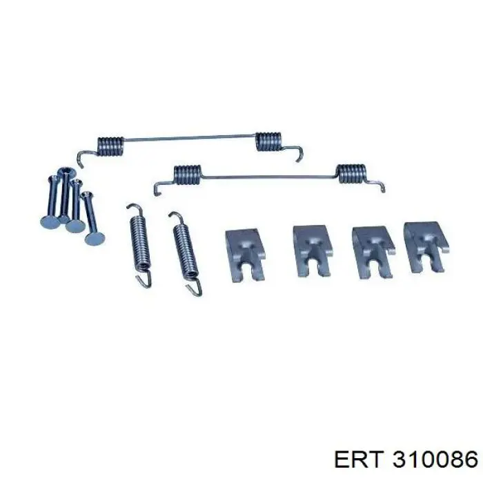 310086 ERT Kit de montagem das sapatas traseiras de tambor