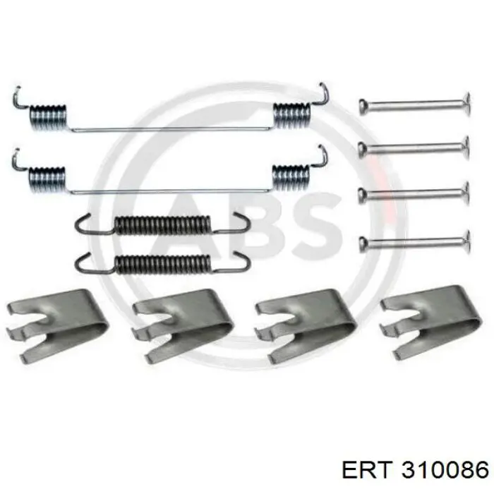 Kit de montagem das sapatas traseiras de tambor ERT 310086 preço, a partir de 18,33 USD