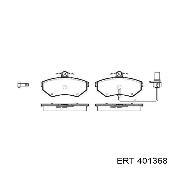 Compre 401368 ERT Kit de reparação de suporte do freio traseiro