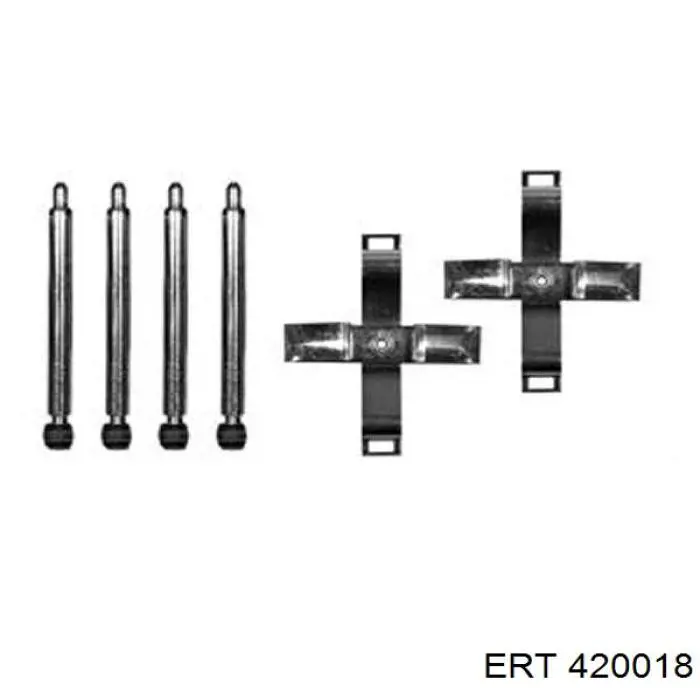 Kit de reparação dos freios traseiros ERT 420018 preço, a partir de 13,01 USD