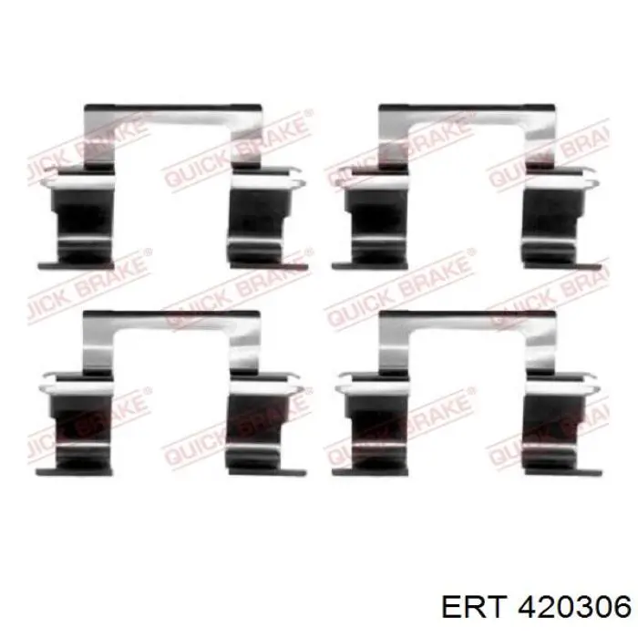 Compre 420306 ERT Kit de molas de fixação de sapatas de disco dianteiras
