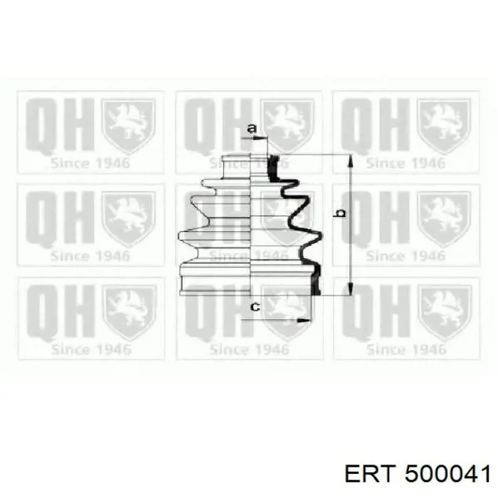 Compre 500041 ERT Bota de proteção externa de junta homocinética do semieixo dianteiro