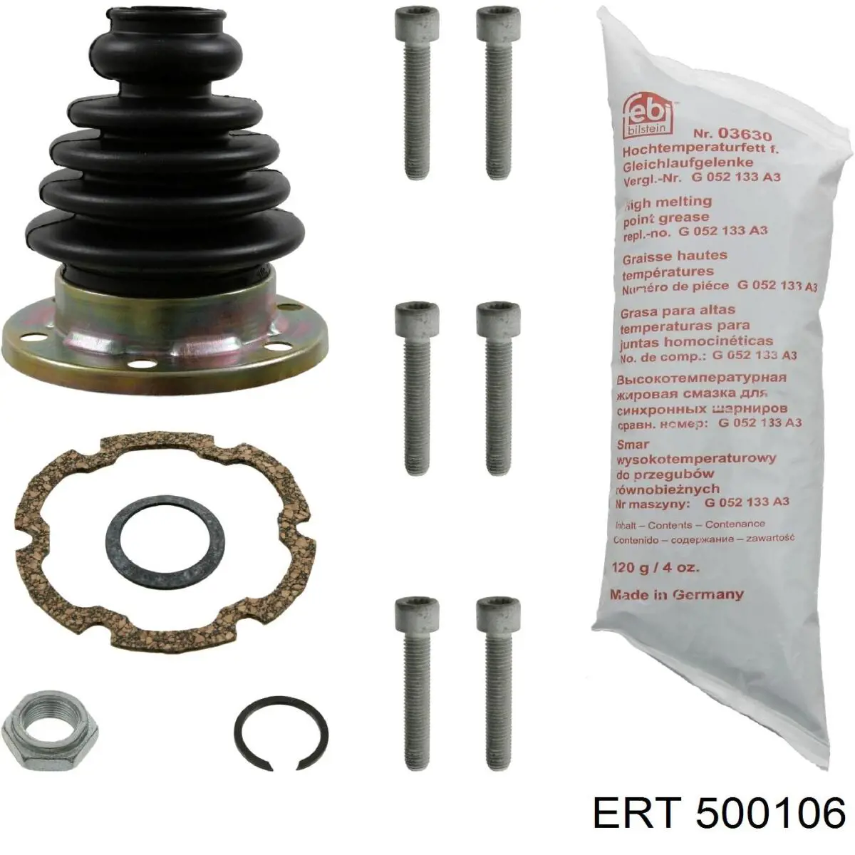 Bota de proteção externa de junta homocinética do semieixo dianteiro ERT 500106 preço, a partir de 12,26 USD