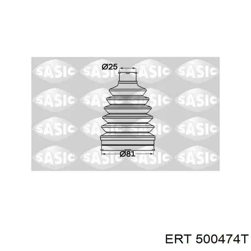 Bota de proteção externa de junta homocinética do semieixo dianteiro ERT 500474T preço, a partir de 12,44 USD