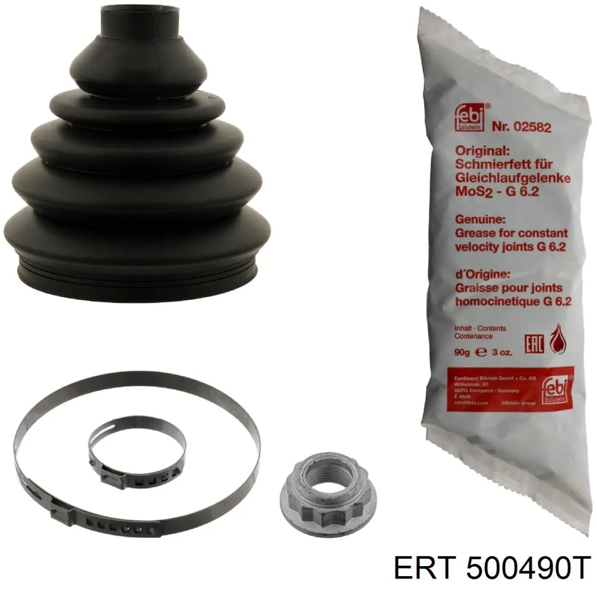 Bota de proteção externa de junta homocinética do semieixo dianteiro ERT 500490T preço, a partir de 11,05 USD