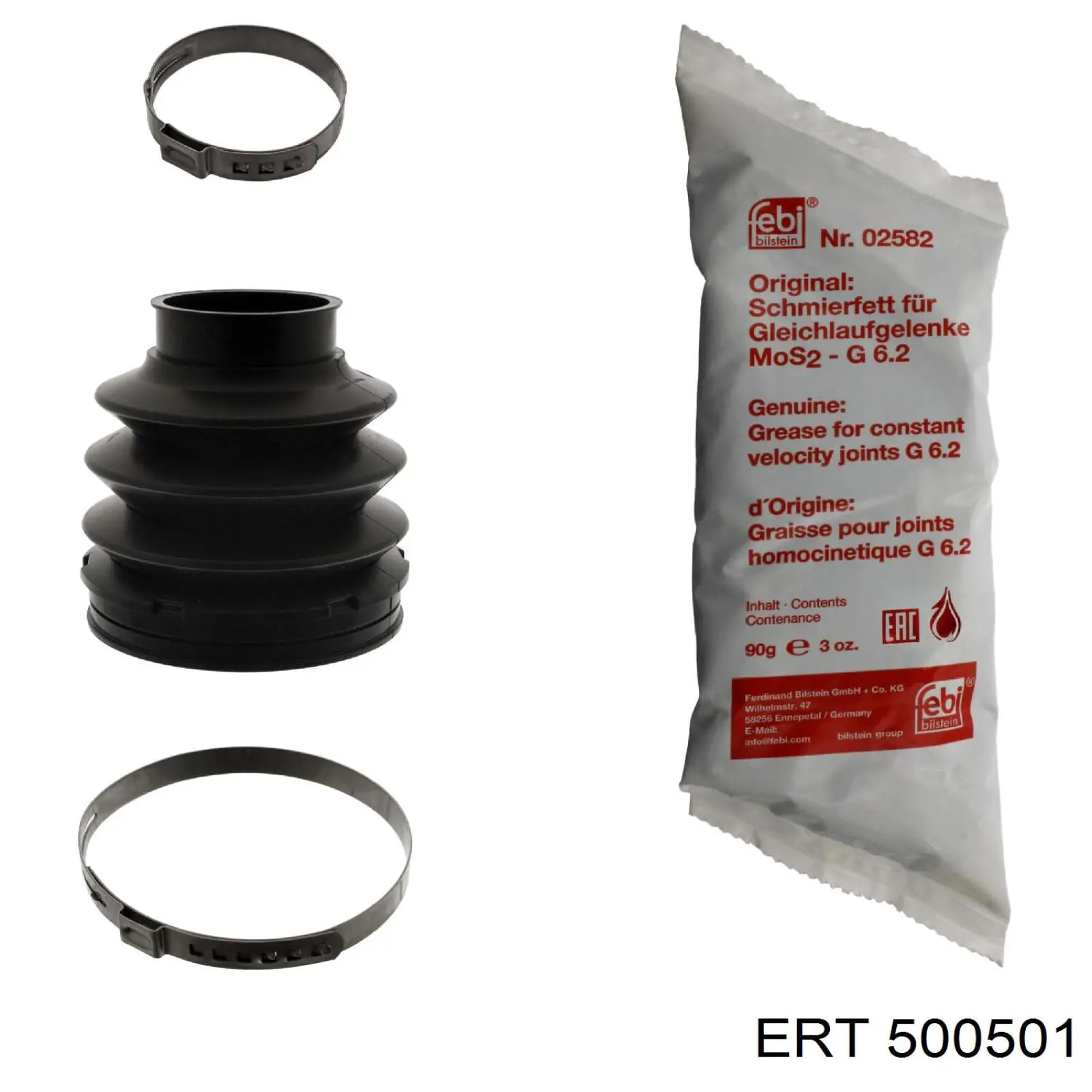 Bota de proteção interna de junta homocinética do semieixo dianteiro ERT 500501 preço, a partir de 15,20 USD