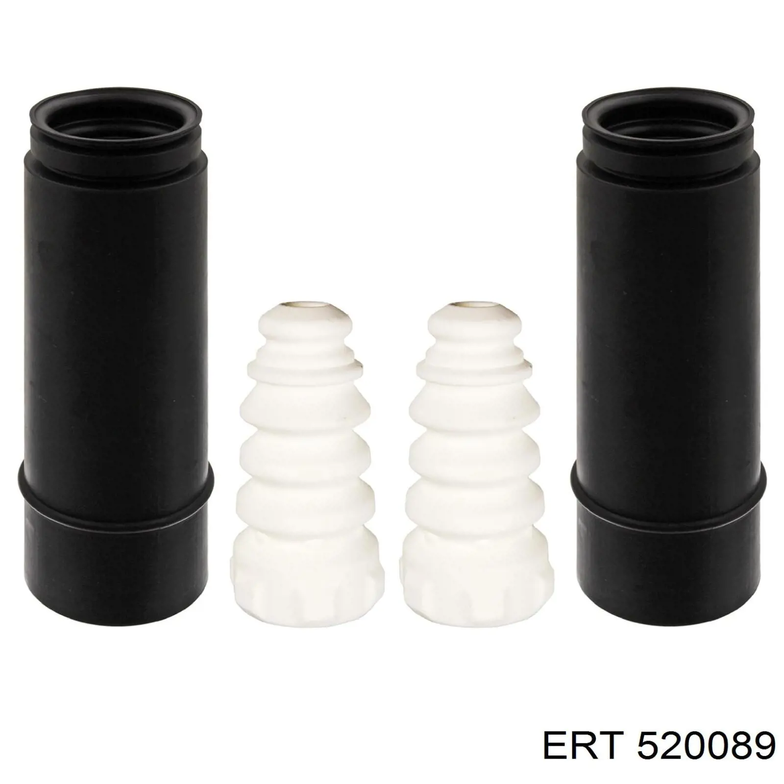 520089 ERT Pára-choque (grade de proteção) de amortecedor traseiro + bota de proteção