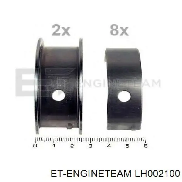 Folhas inseridas principais de cambota, kit, padrão (STD) SM 402414004