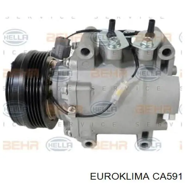 CA591 Euroklima Polia do compressor de aparelho de ar condicionado