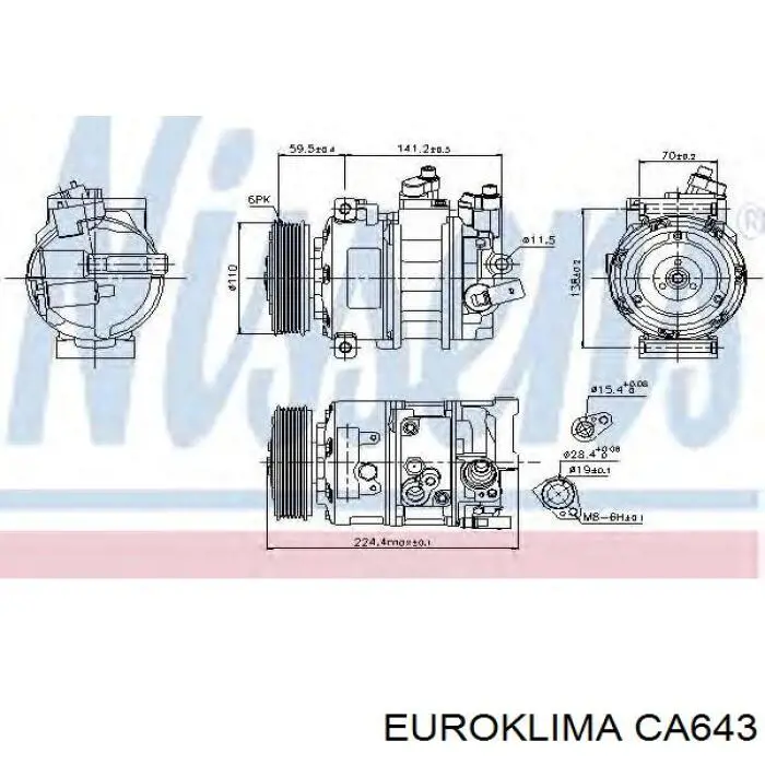 Compre KP0112 MSG Polia do compressor de aparelho de ar condicionado