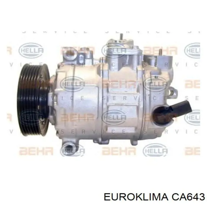 Compre CA643 Euroklima Polia do compressor de aparelho de ar condicionado