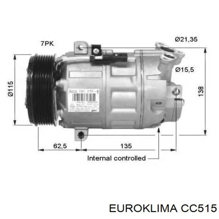 Acoplamento (bobina magnética) do compressor de aparelho de ar condicionado MSG BO1067