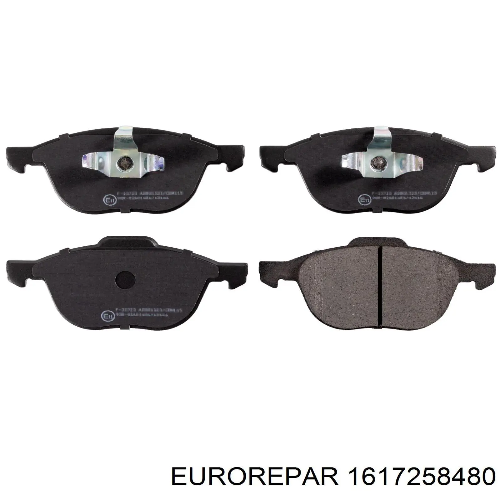 Compre 1617258480 Eurorepar Sapatas do freio dianteiras de disco