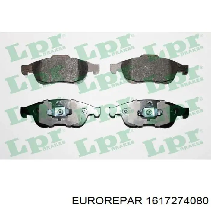 Compre 1617274080 Eurorepar Sapatas do freio dianteiras de disco