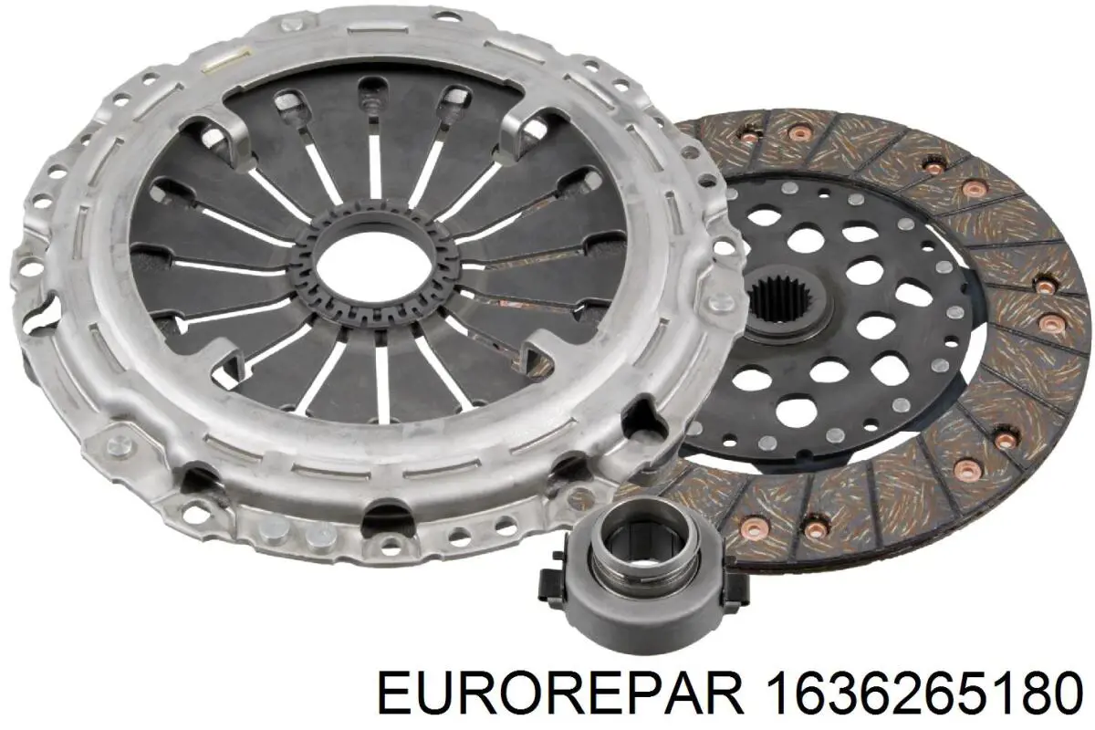 1636265180 Eurorepar Kit de embraiagem (3 peças)