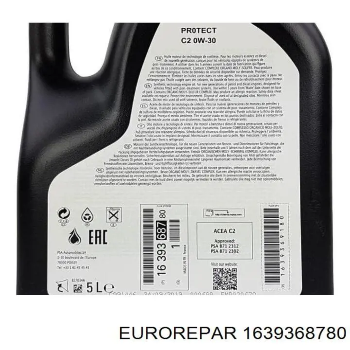 1639368780 Eurorepar Óleo para motor