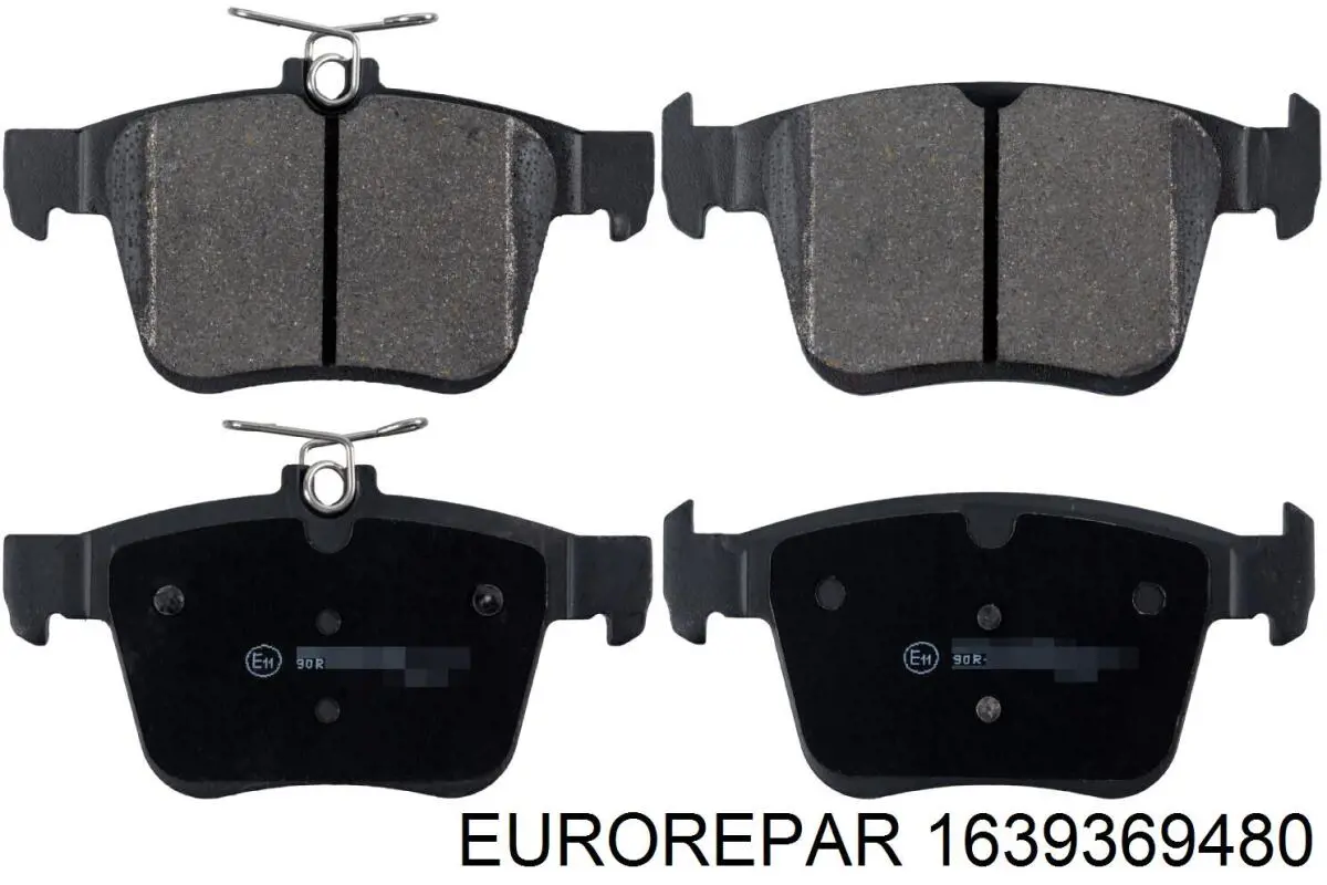 Compre 1639369480 Eurorepar Sapatas do freio traseiras de disco