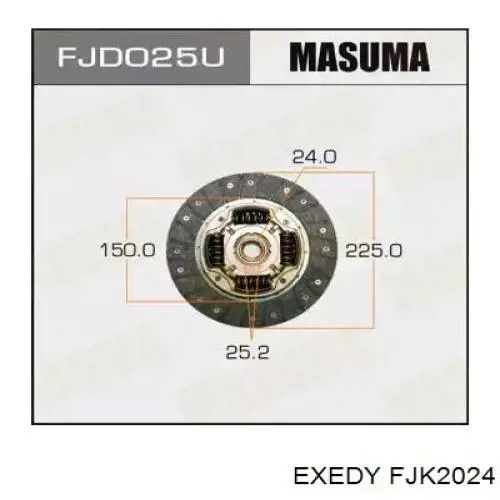 Compre FJK2024 Exedy Kit de embraiagem (3 peças)