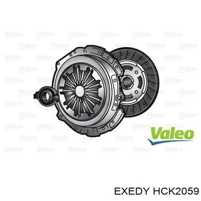Kit de embraiagem (3 peças) HCK2059 Exedy